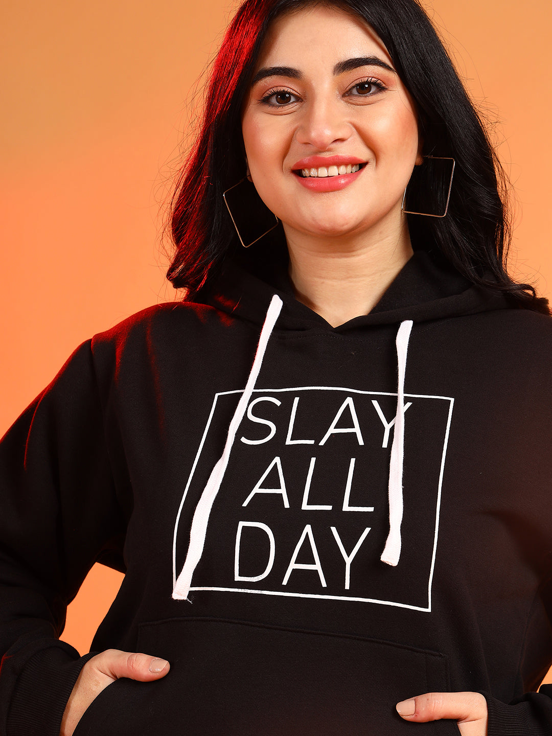 Printed Hooded Sweatshirt