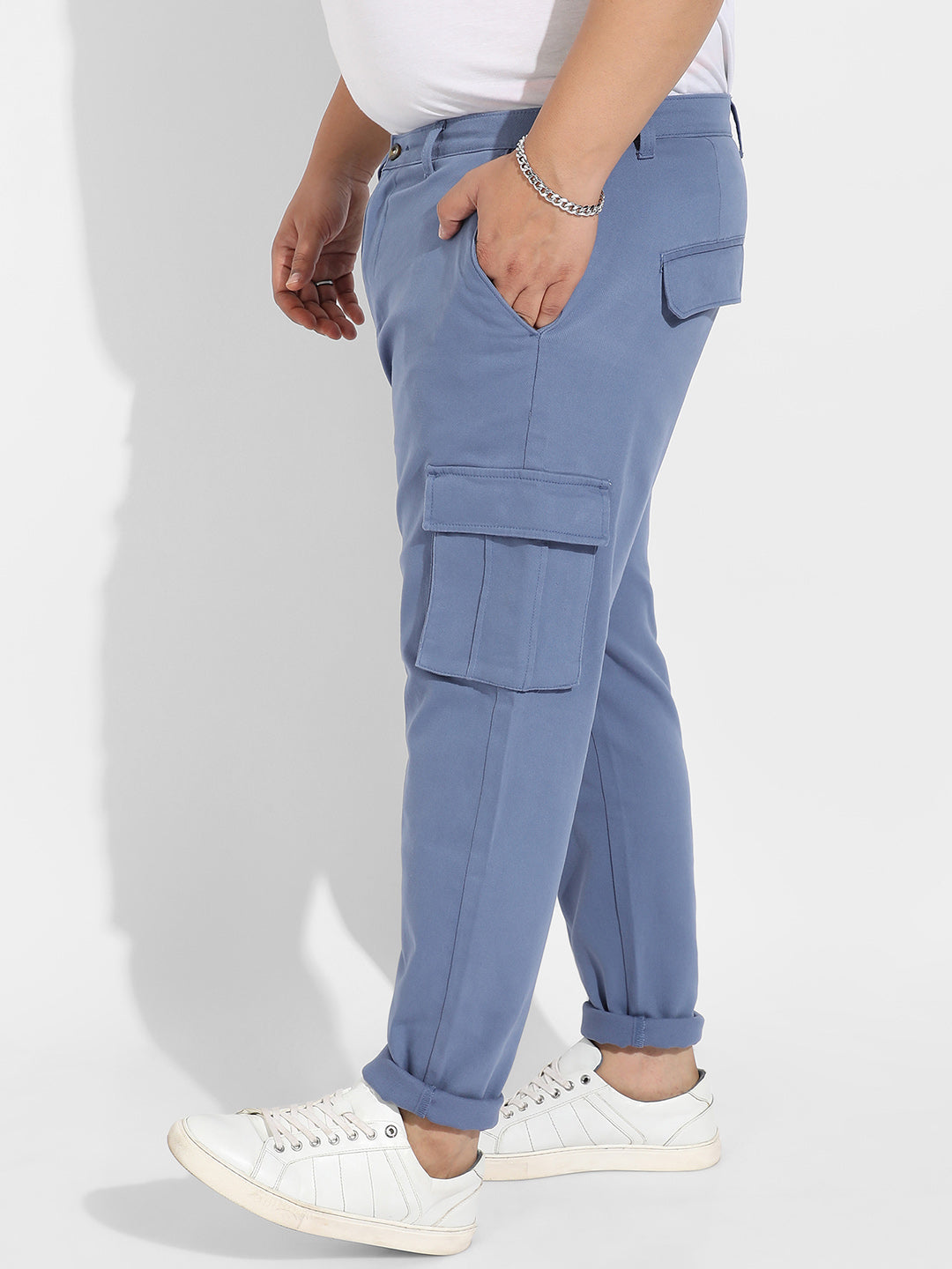 Blue Cargo Trousers