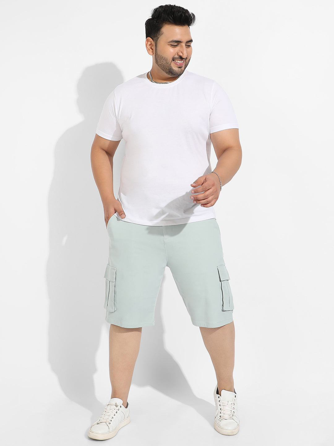 Sage Green Cargo Shorts