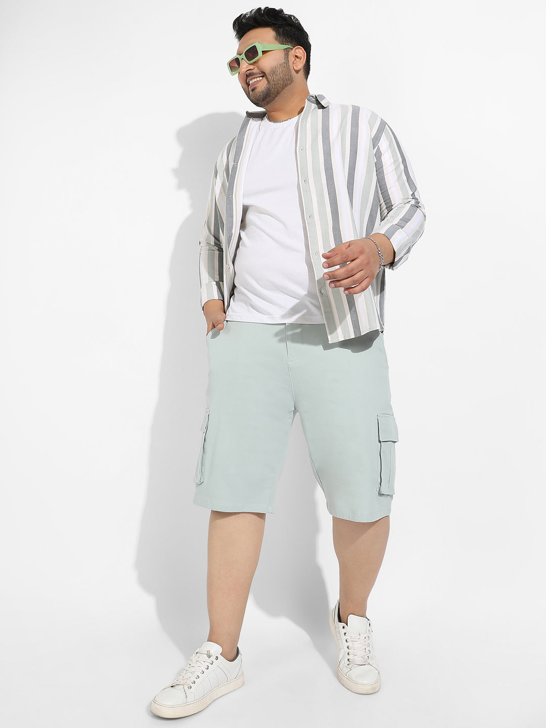 Sage Green Cargo Shorts