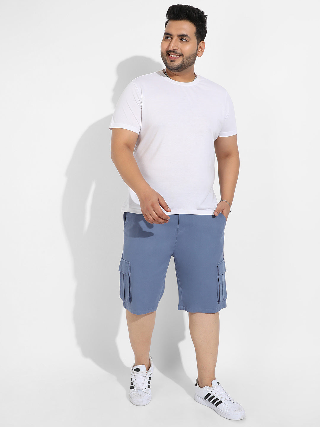 Blue Cargo Shorts