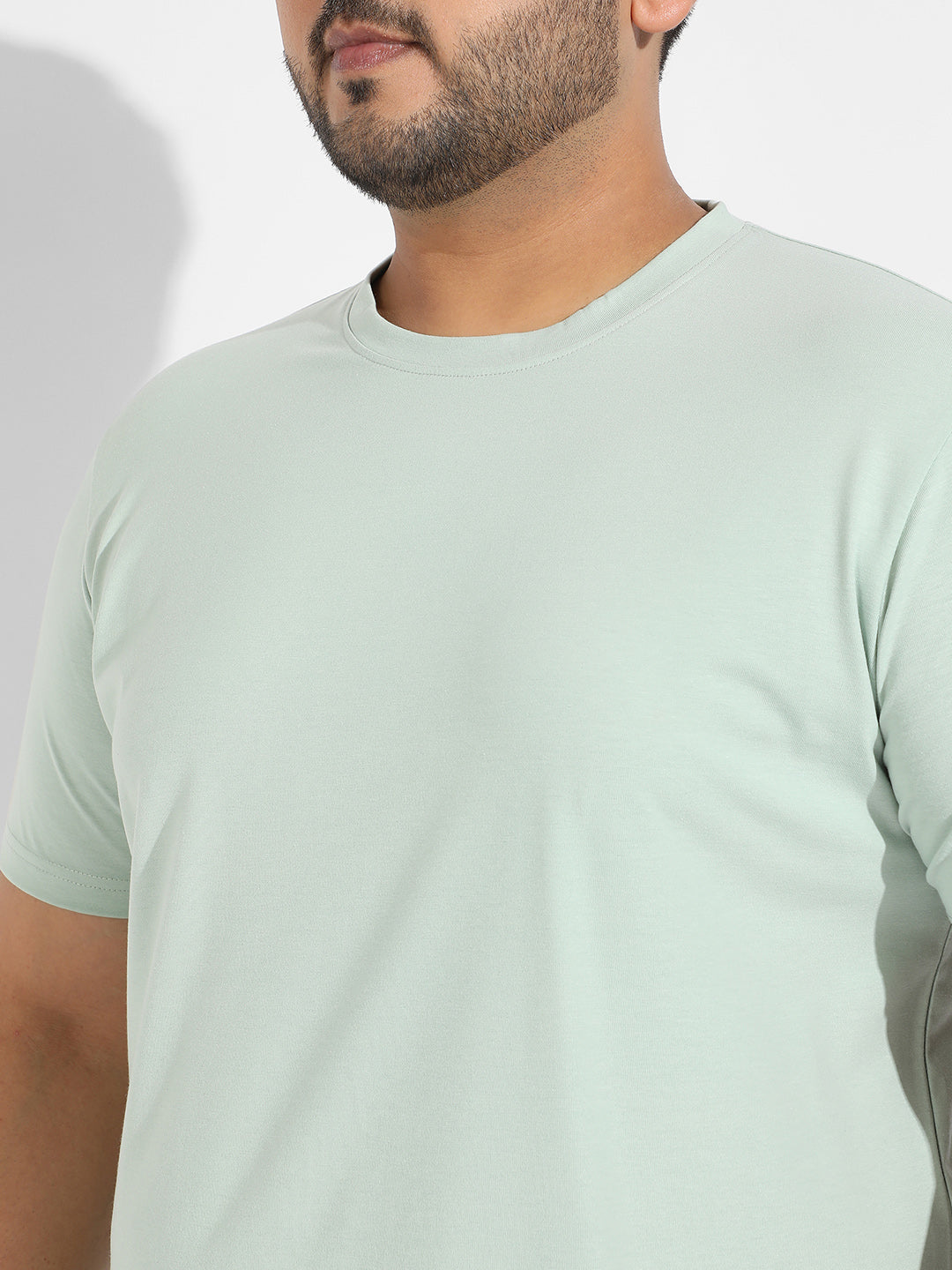 Sage Green Basic Regular Fit T-Shirt