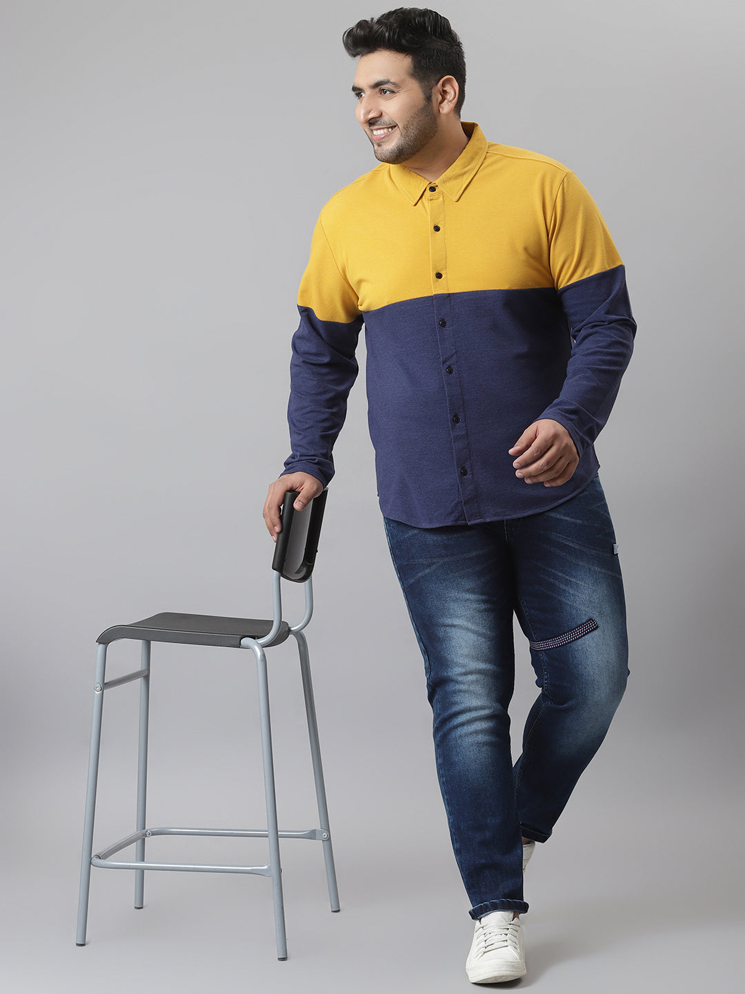 Colorblocked Full Sleeve Shirt