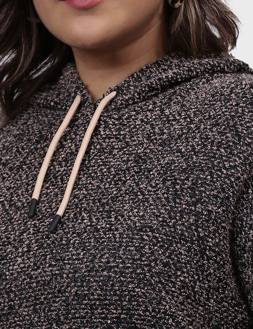 PLUS SIZE WOMEN SOLID STYLISH CASUAL SWEATSHIRT