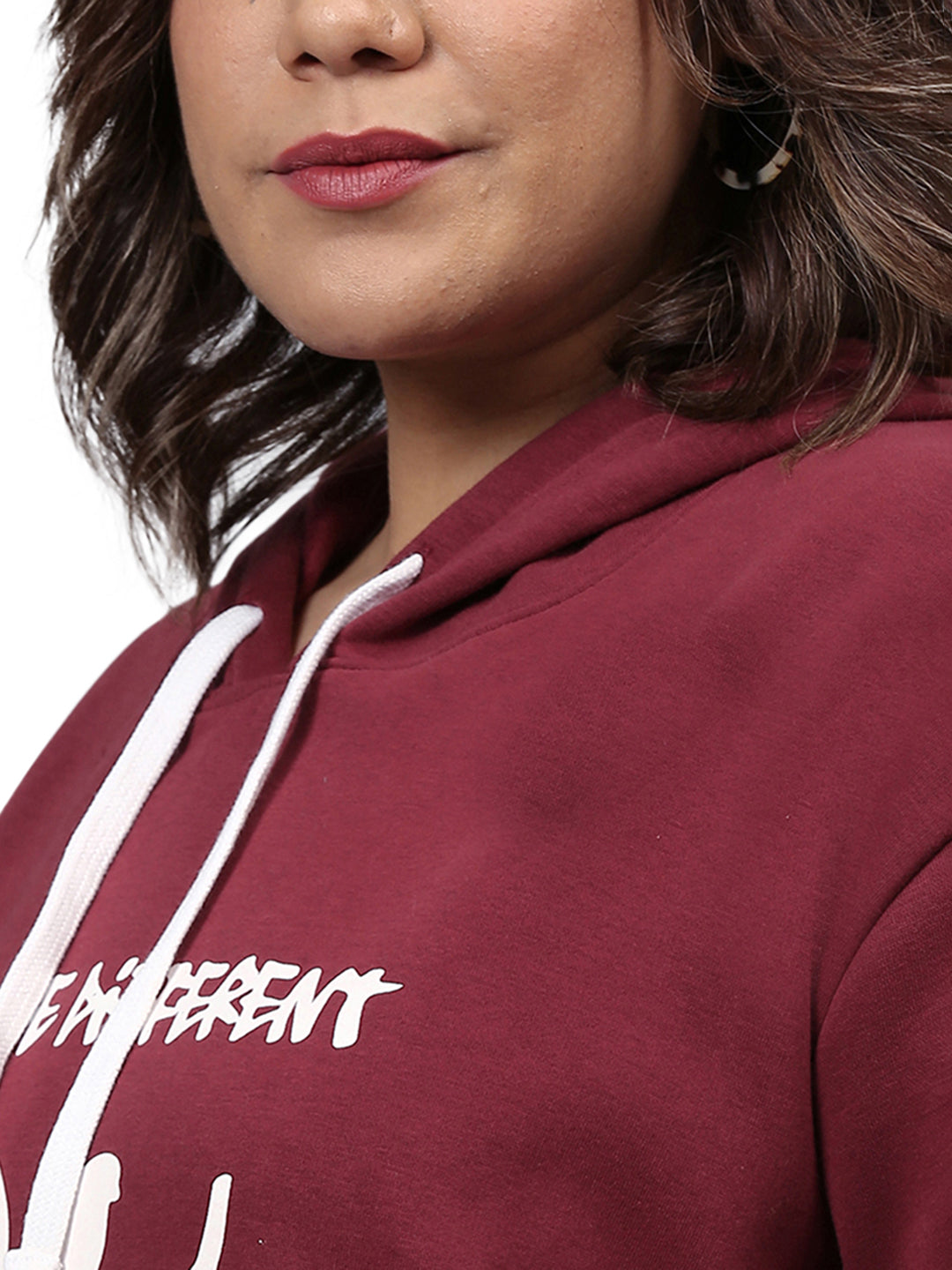 WOMEN PRINTED STYLISH CASUAL HOODED SWEATSHIRT