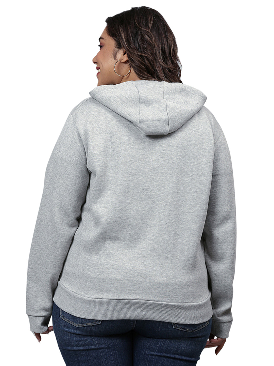Printed Casual Hooded Sweatshirt
