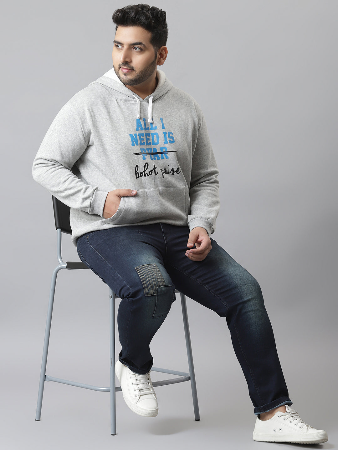 Printed Hooded Sweatshirt