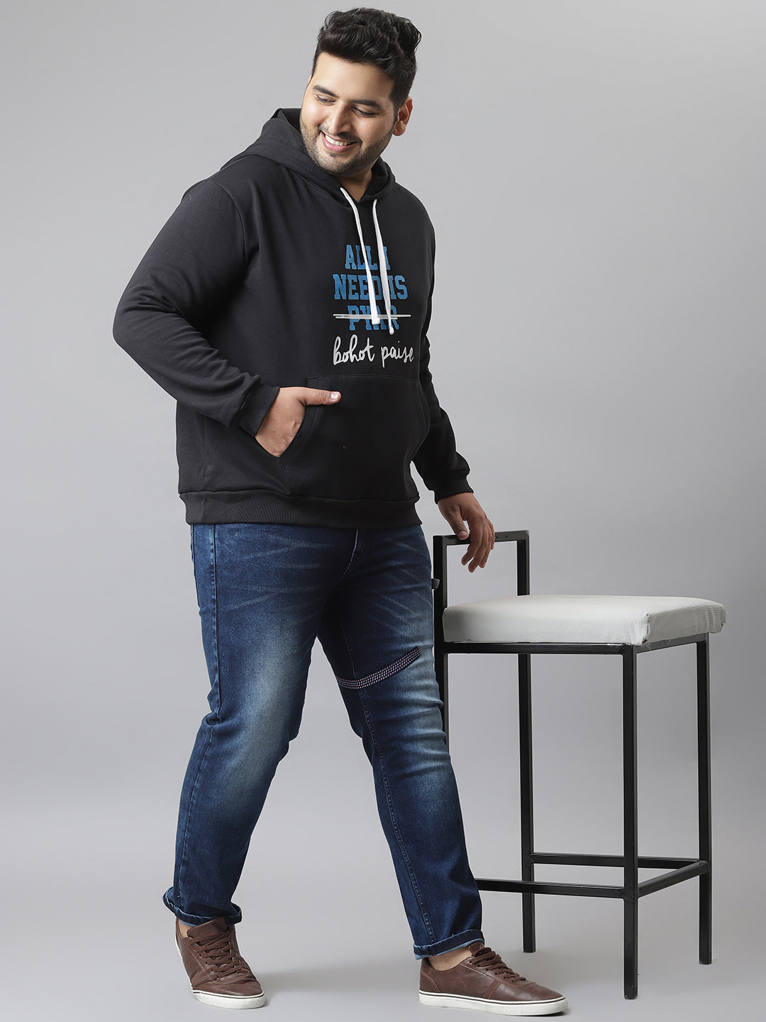 Printed Hooded Sweatshirt