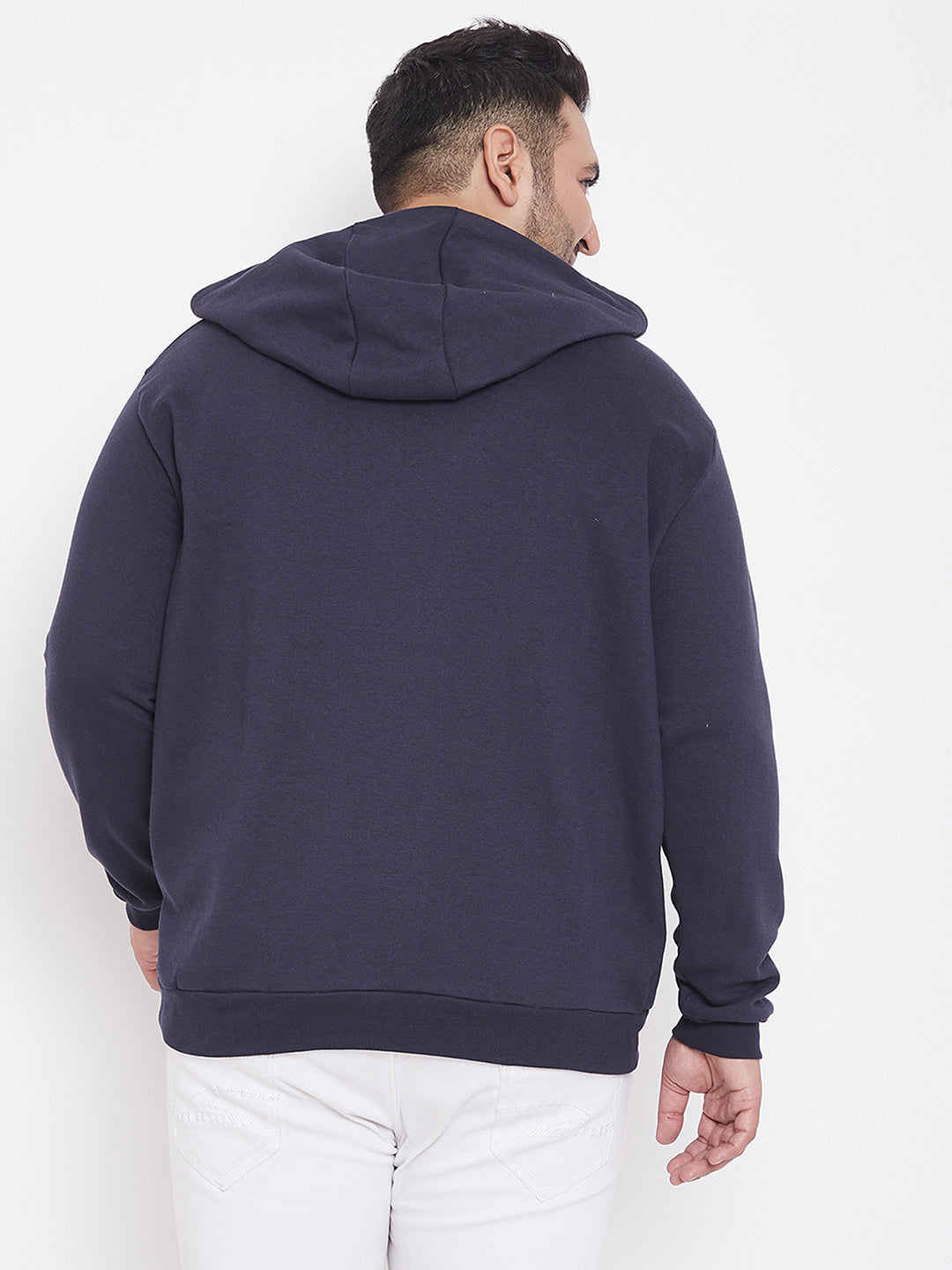 Solid Stylish Casual Winter Hooded Sweatshirt