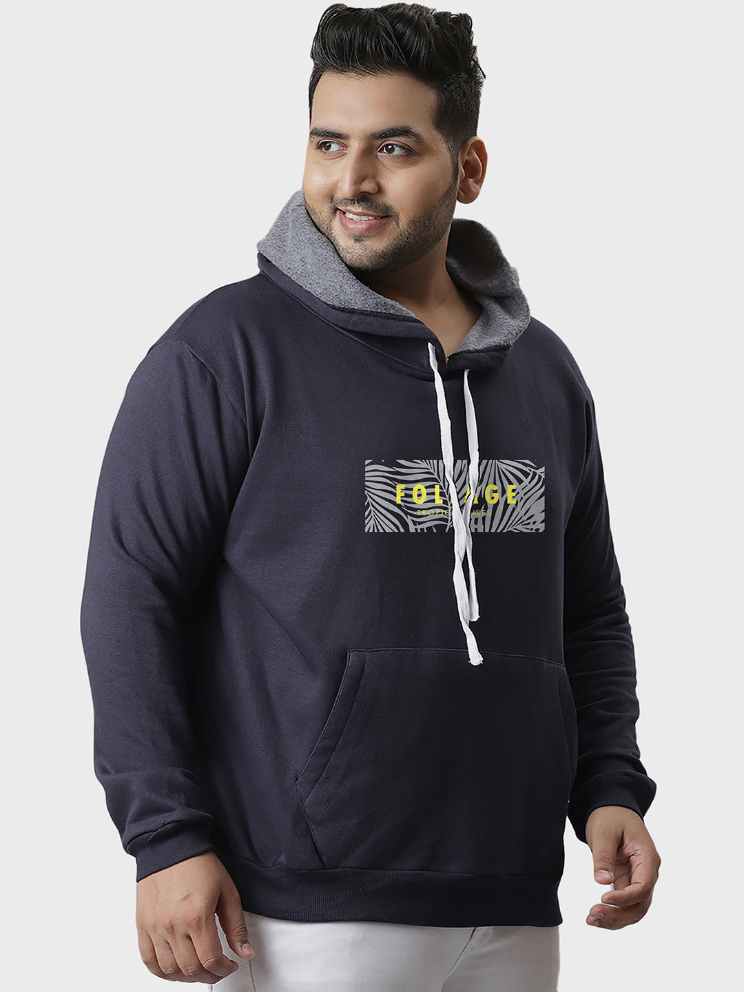 Solid Stylish Casual Winter Hooded Sweatshirt