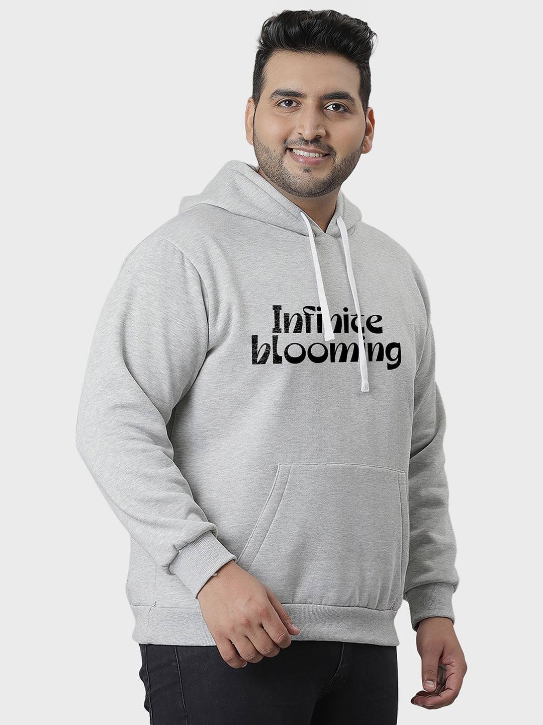 Printed Stylish Casual Winter Hooded Sweatshirt