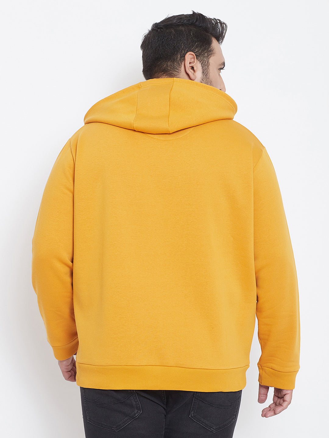 Solid Full Sleeve Hooded Casual Sweatshirt