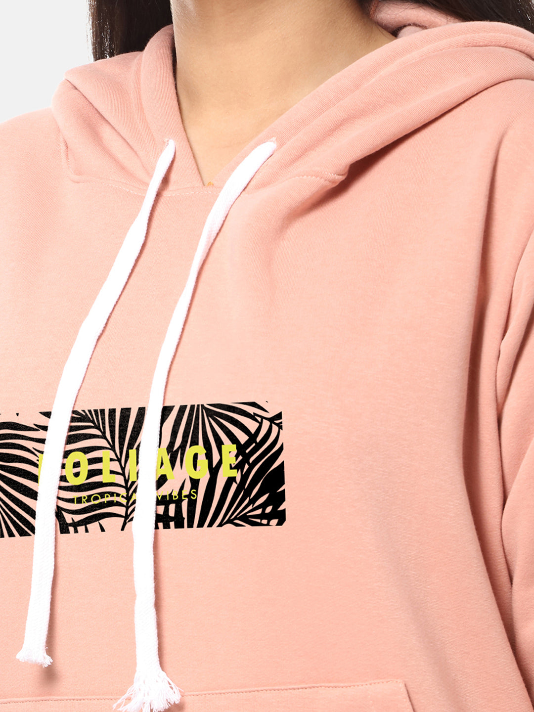 BABY PINK HOODIE FOR WOMEN