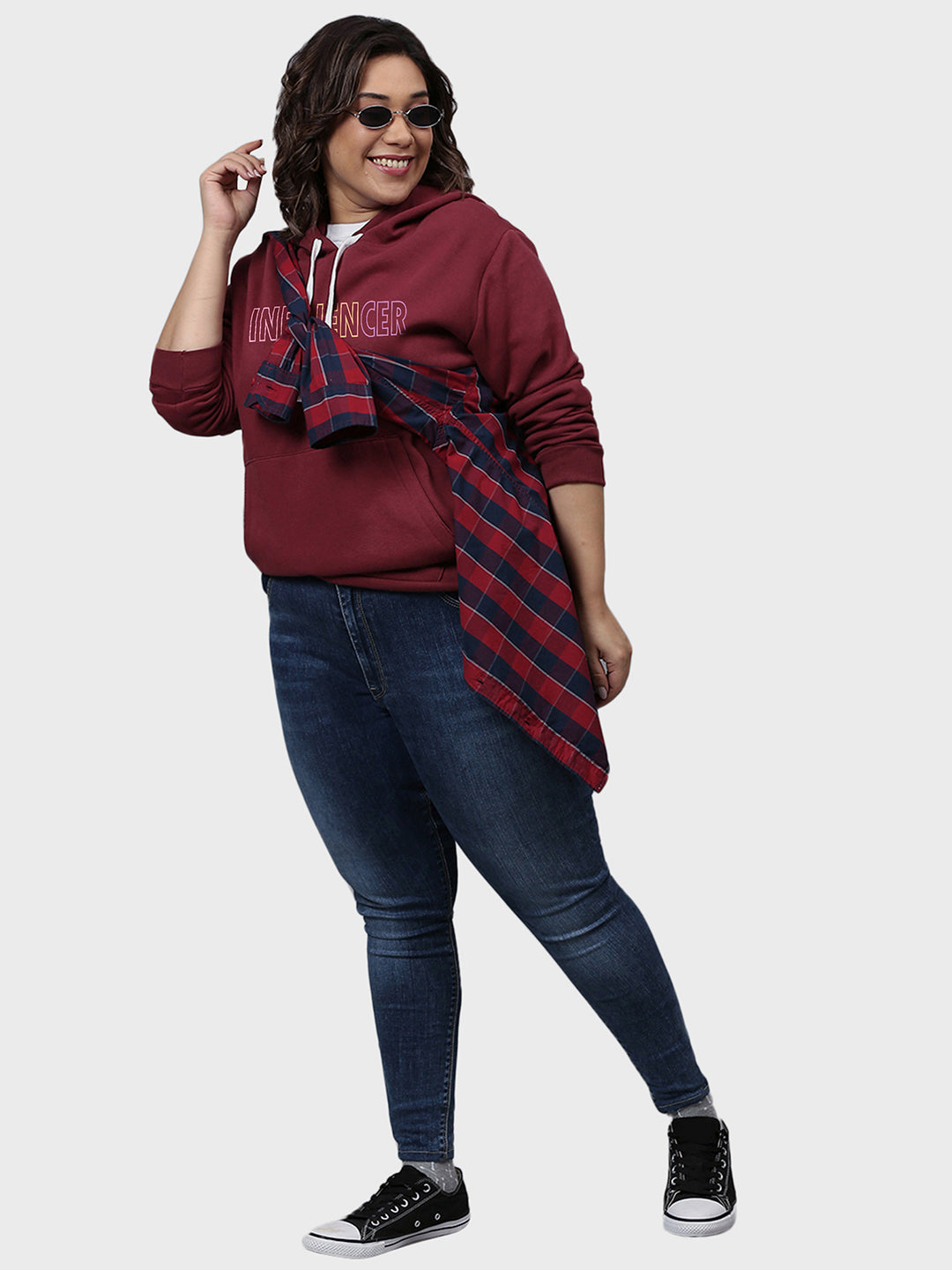 Typographic Sweatshirt With Hood