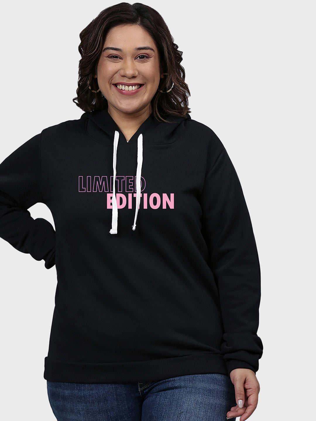 Typographic Sweatshirt With Hood