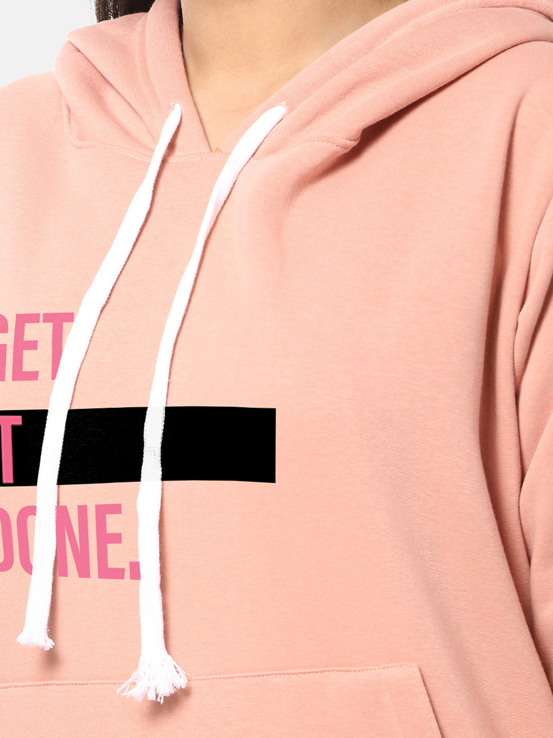 BABY PINK HOODED SWEATSHIRT