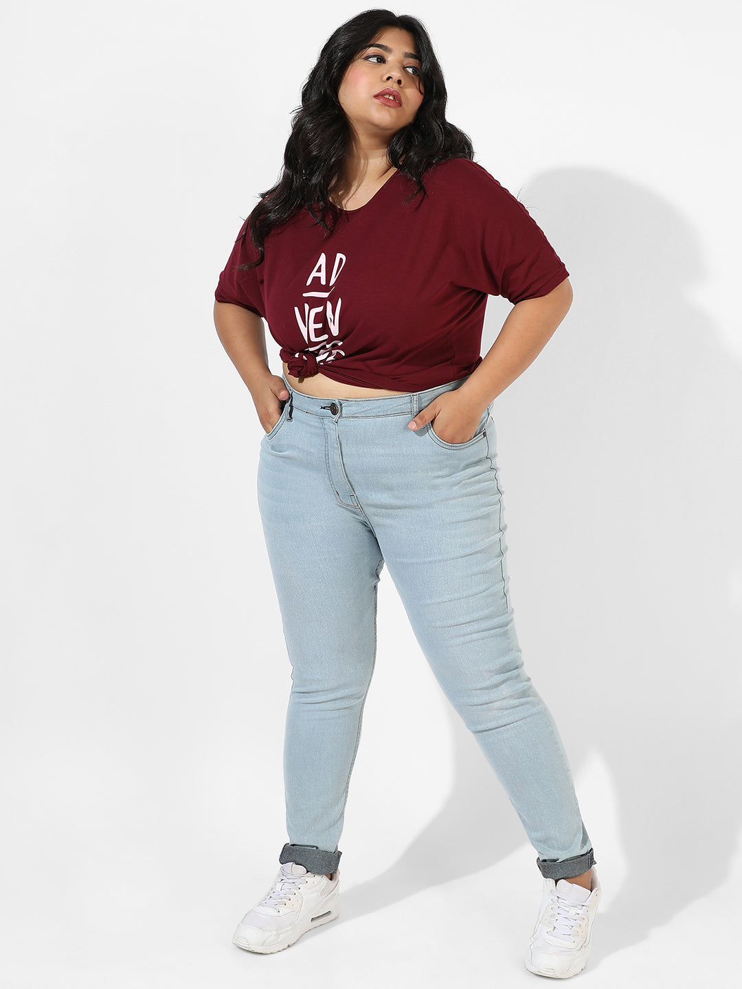 Mid-Rise Light-Wash Denim Jeans