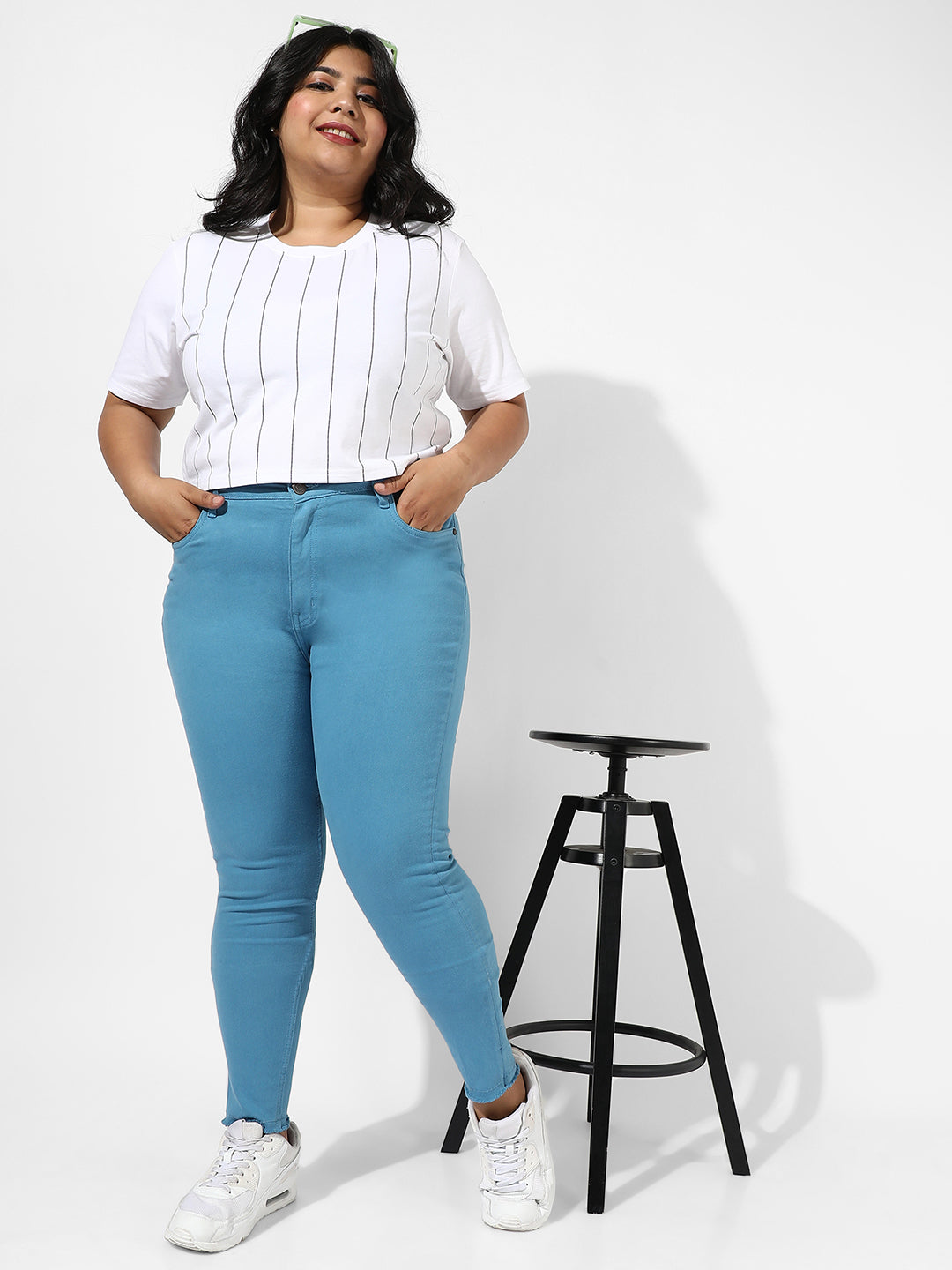 Blue Colour Pop Denim Jeans