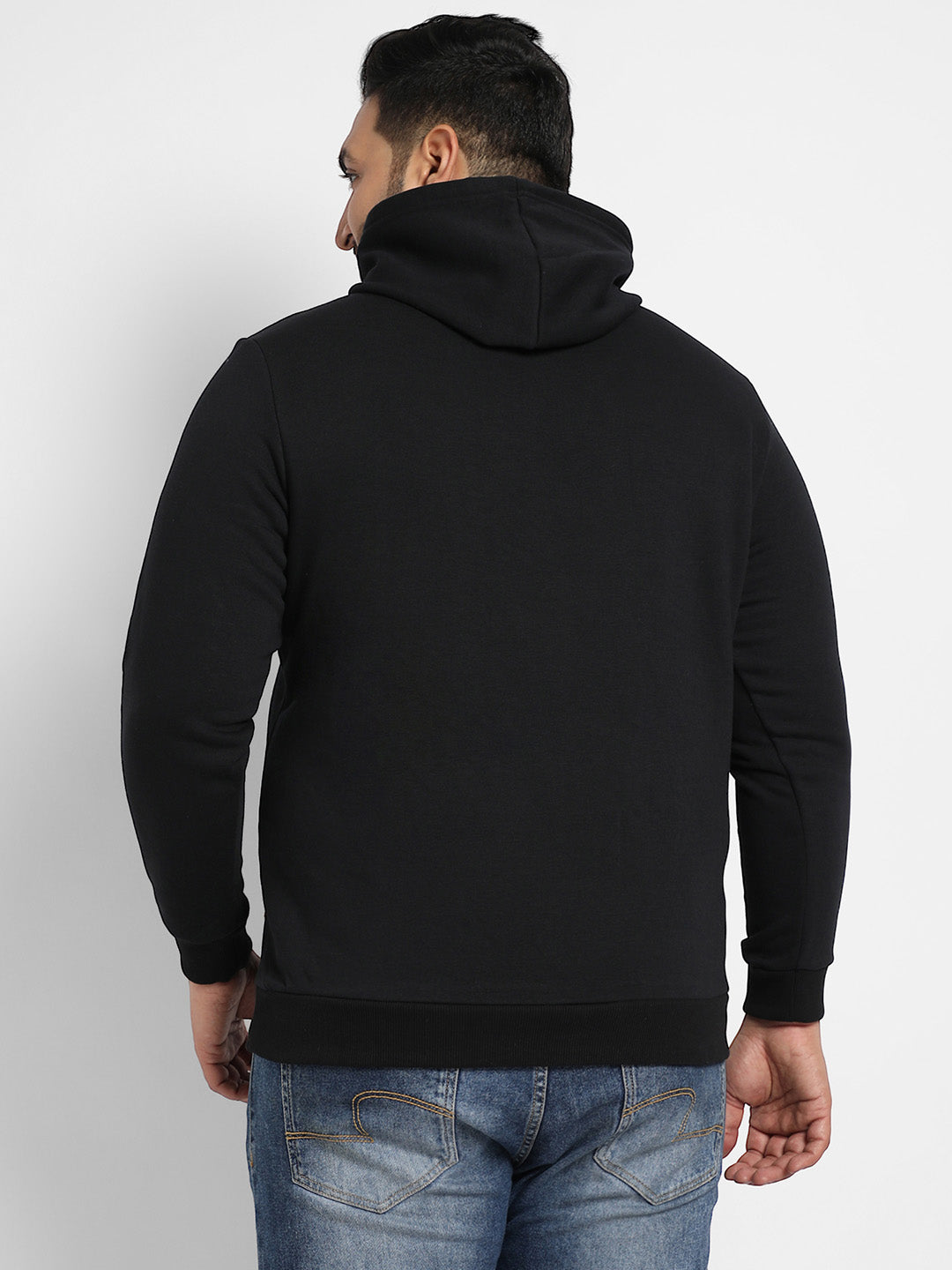 Black Infinite Blooming Hoodie With Kangaroo Pocket