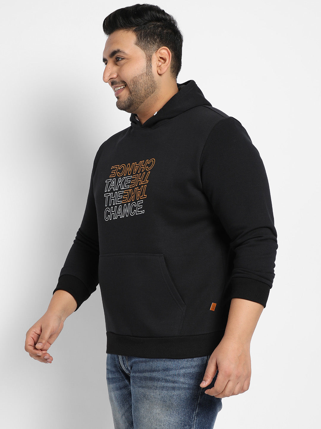 Black Take The Chance With Kangaroo Pocket