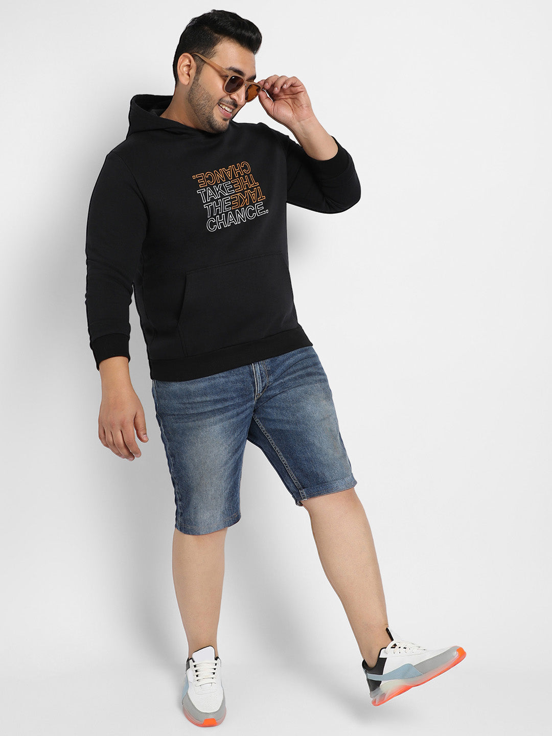 Black Take The Chance With Kangaroo Pocket