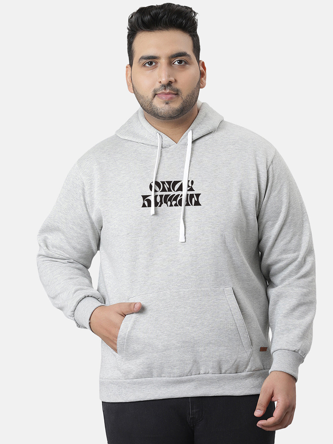 Grey Only Human Hoodie