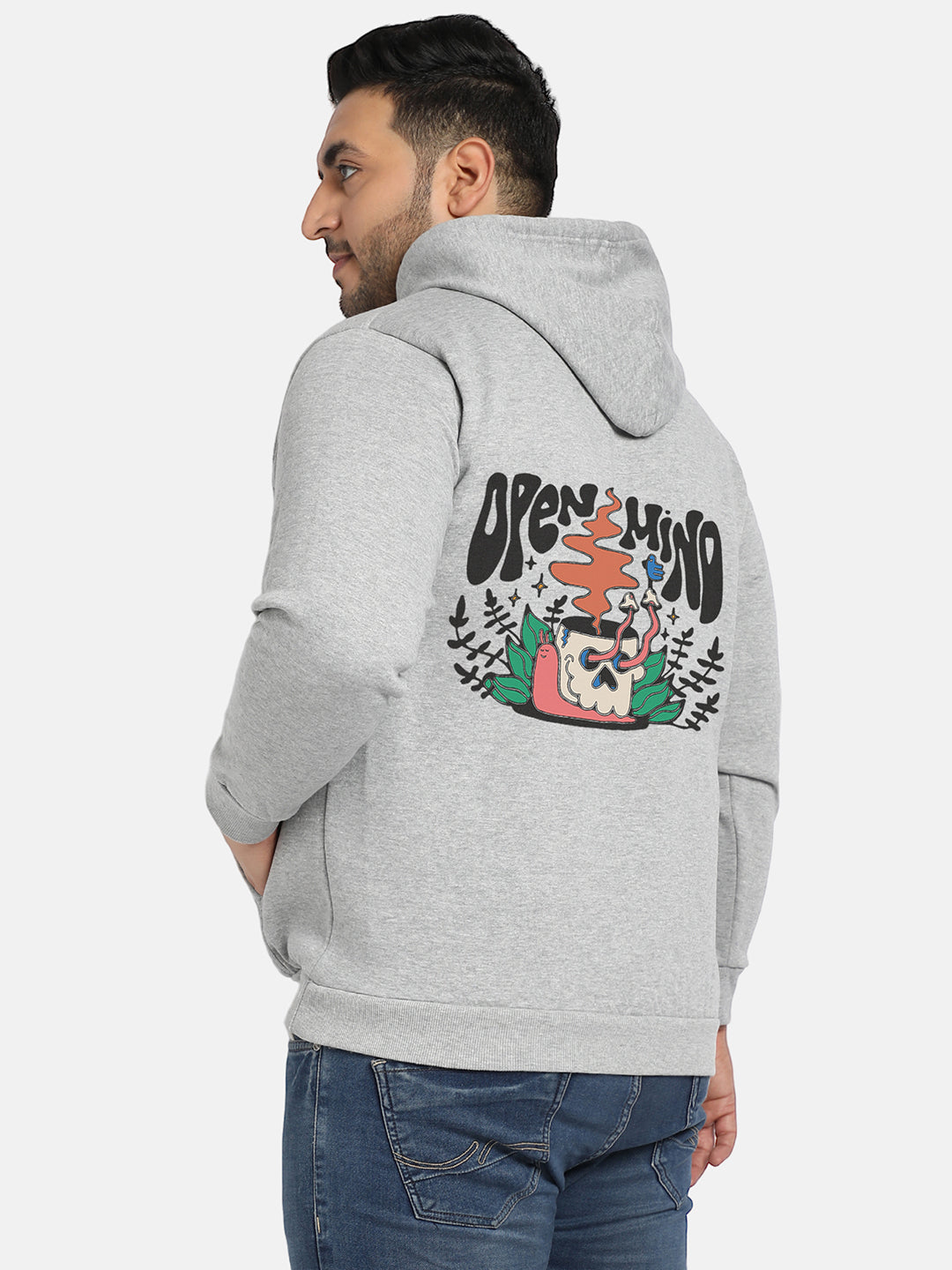 Grey Open Mind Hoodie