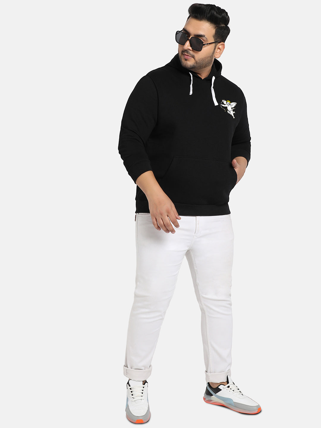 Jet Black Cupid Uprising Hoodie