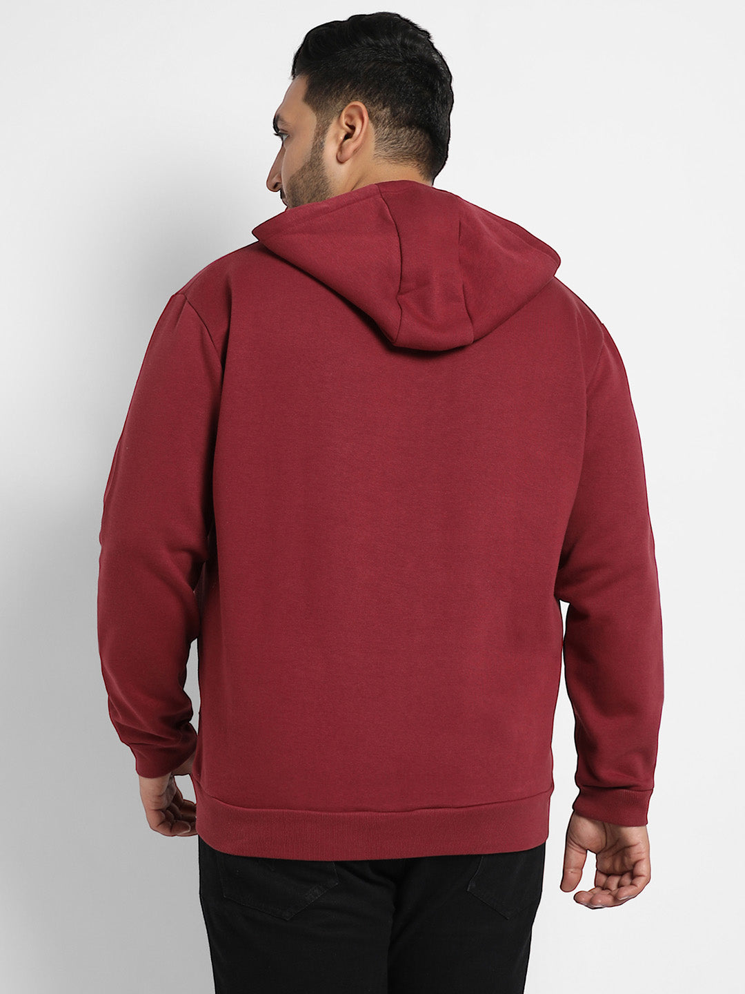 Maroon Red Dare To Be Different Hoodie With Kangaroo Pocket