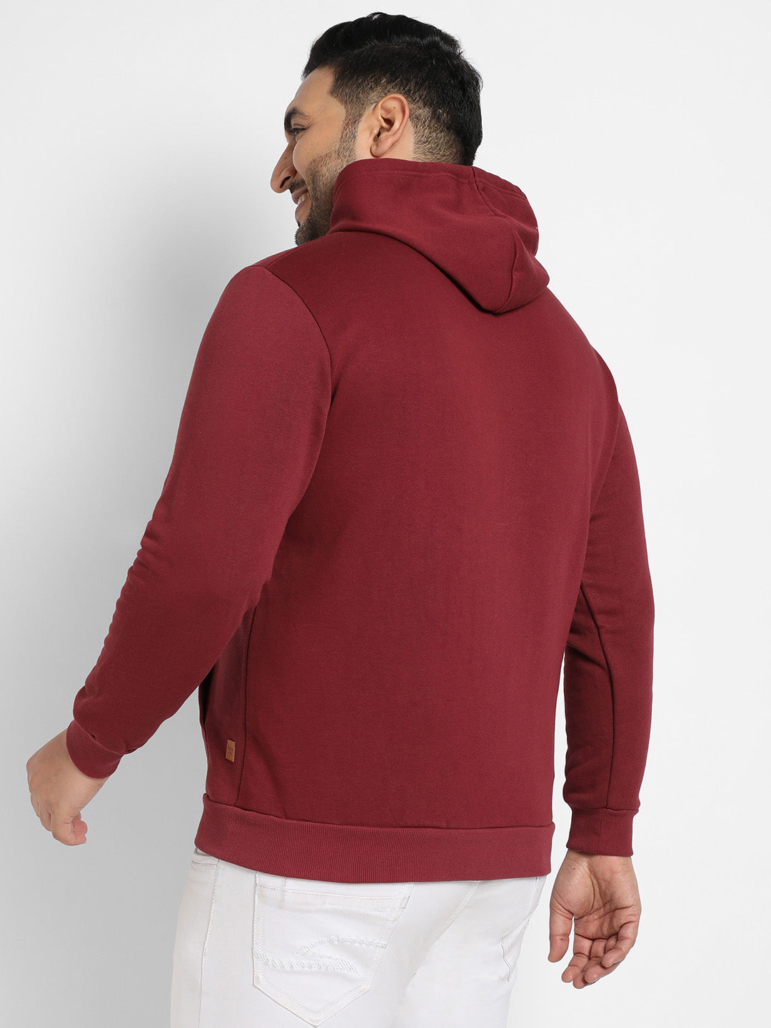 Maroon Red Impossible Hoodie With Kangaroo Pocket