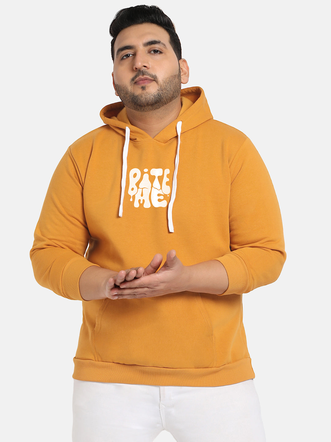 Mustard Yellow Bite Me Hoodie