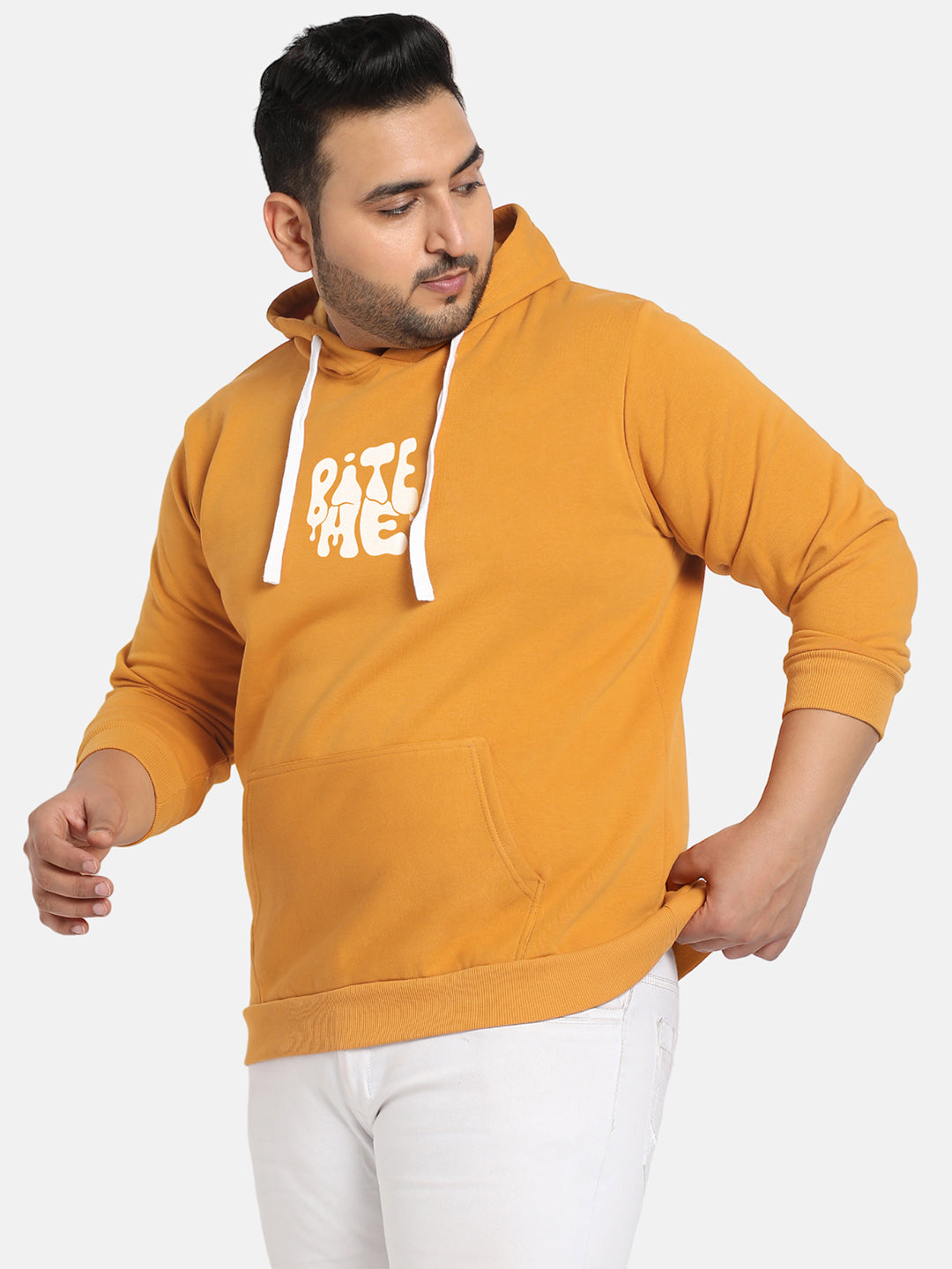 Mustard Yellow Bite Me Hoodie