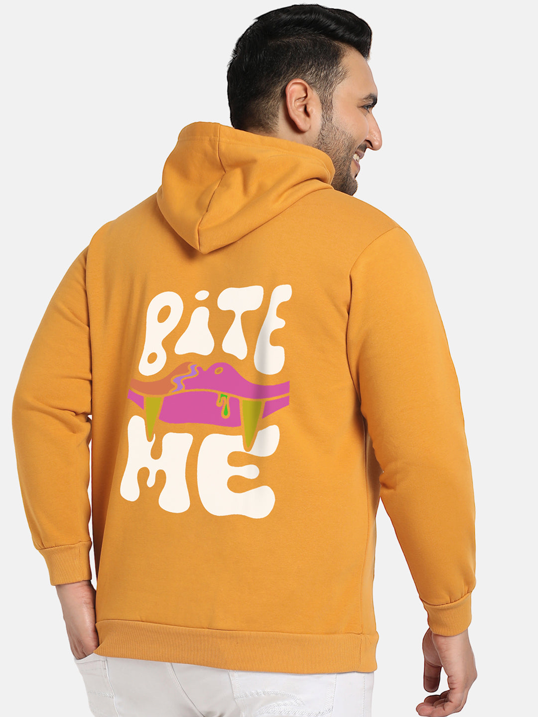 Mustard Yellow Bite Me Hoodie