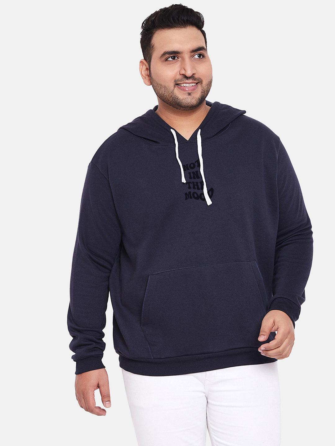 Navy Blue Not In The Mood Hoodie