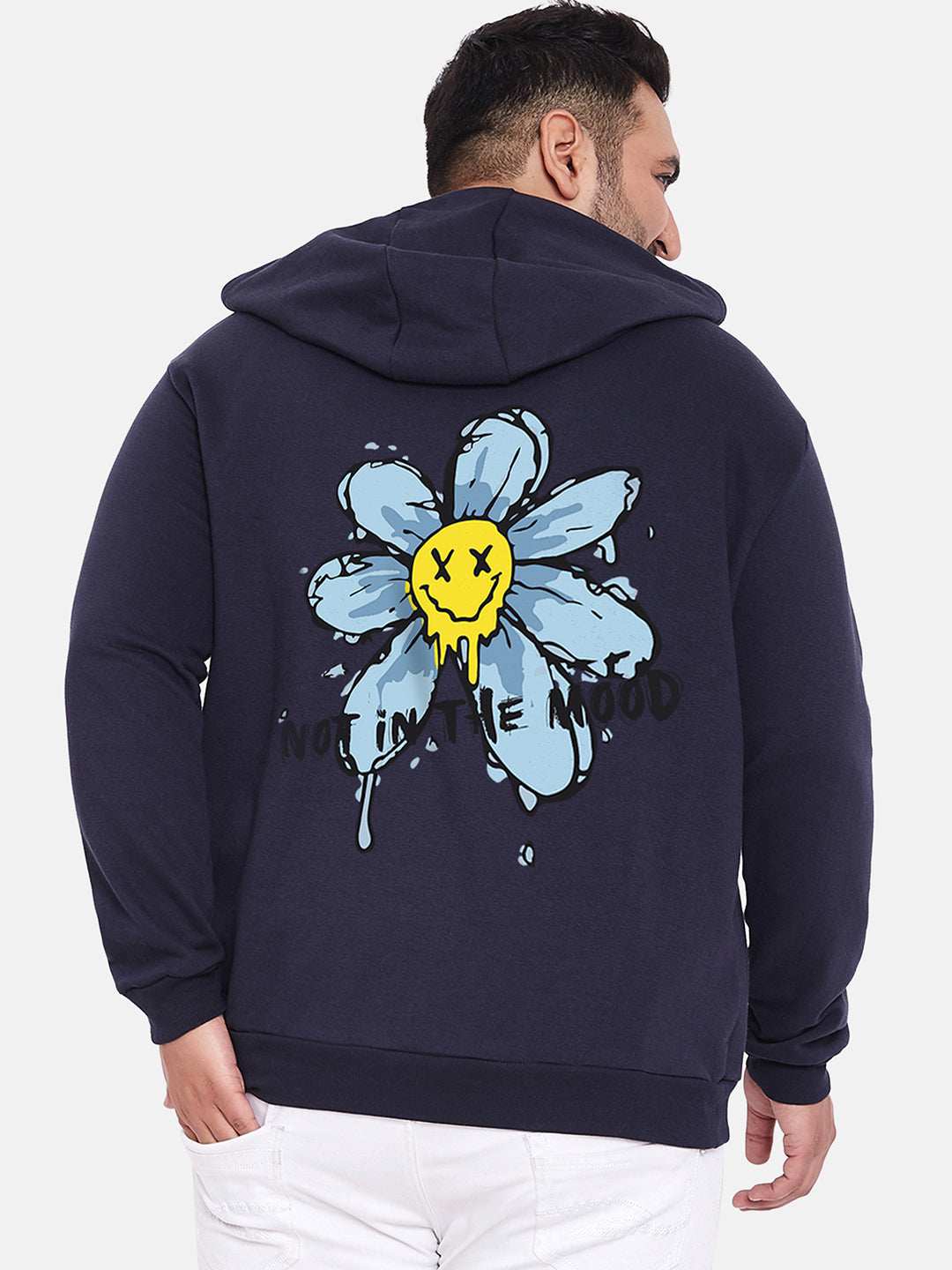 Navy Blue Not In The Mood Hoodie
