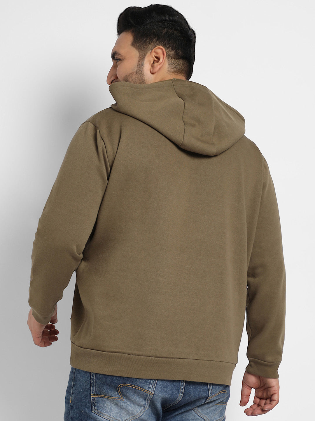 Olive Green Inspire Hoodie With Kangaroo Pocket