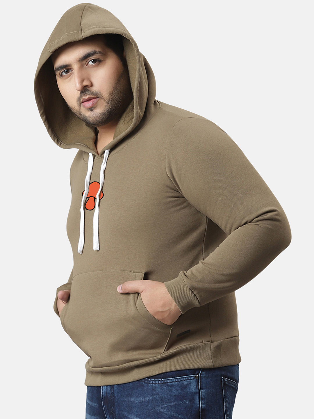 Olive Green Mushroom Hoodie