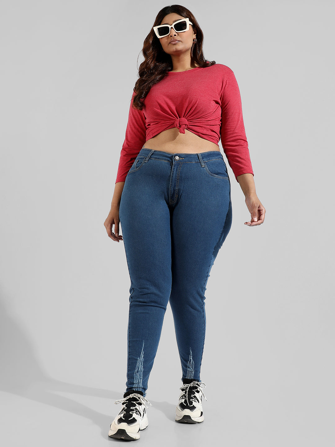 Solid Stylish Skinny Fit New Trend Denim Jeans