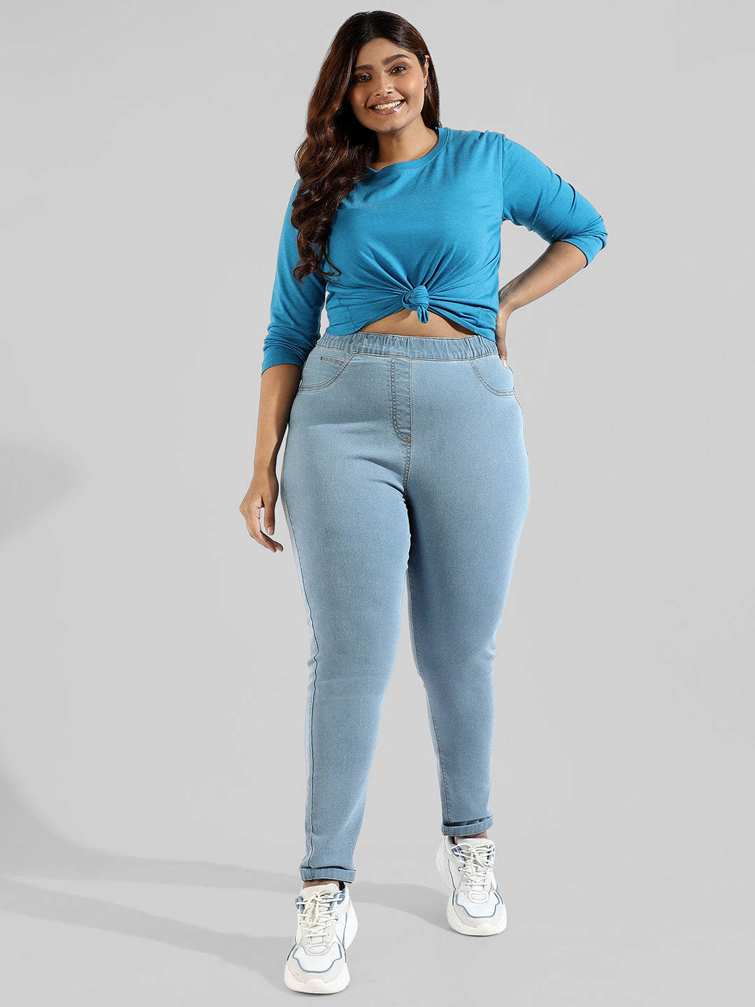 Solid Stylish Skinny Fit New Trend Denim Jeans