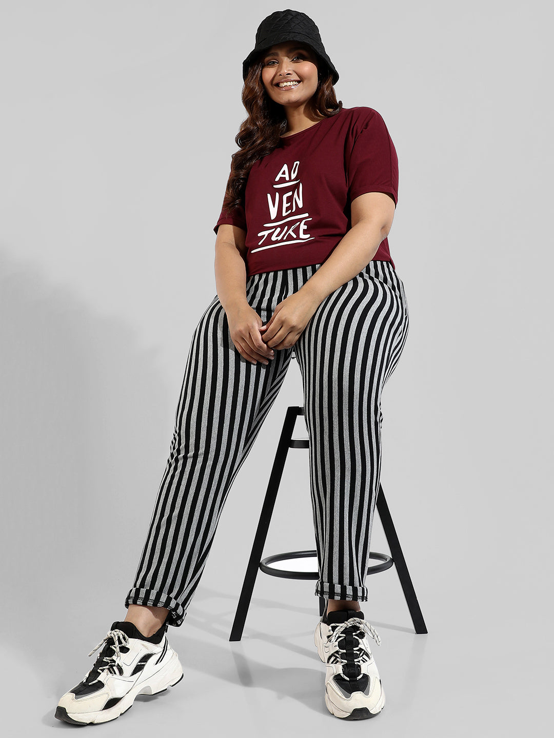 Printed Stylish Round Neck Top