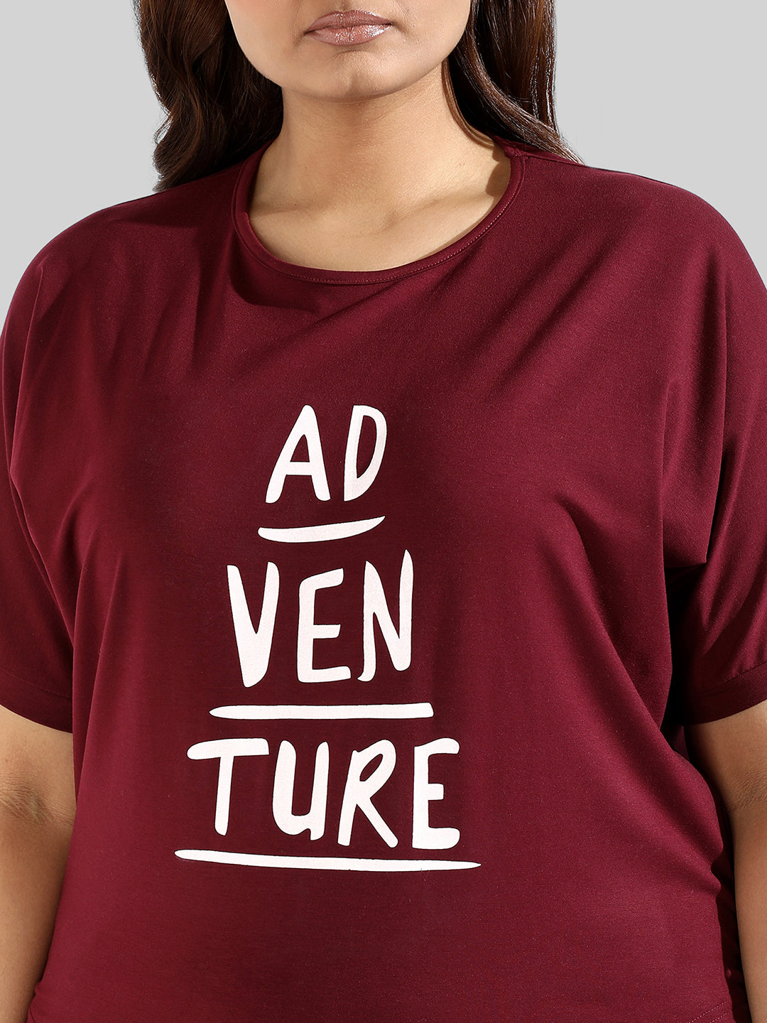 Instafab Plus Women Printed Stylish Round Neck Top