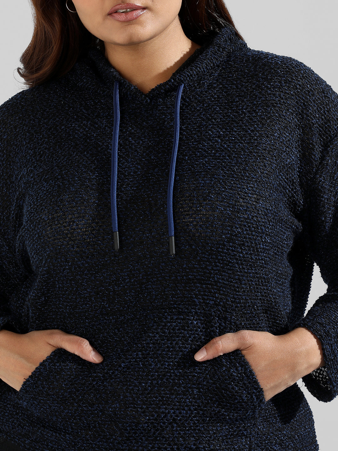 Instafab Plus Women Solid Stylish Hooded Sweatshirts