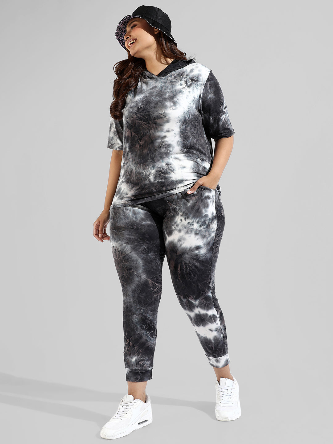 Tye-Dye Stylish Hooded Co-Ords Set