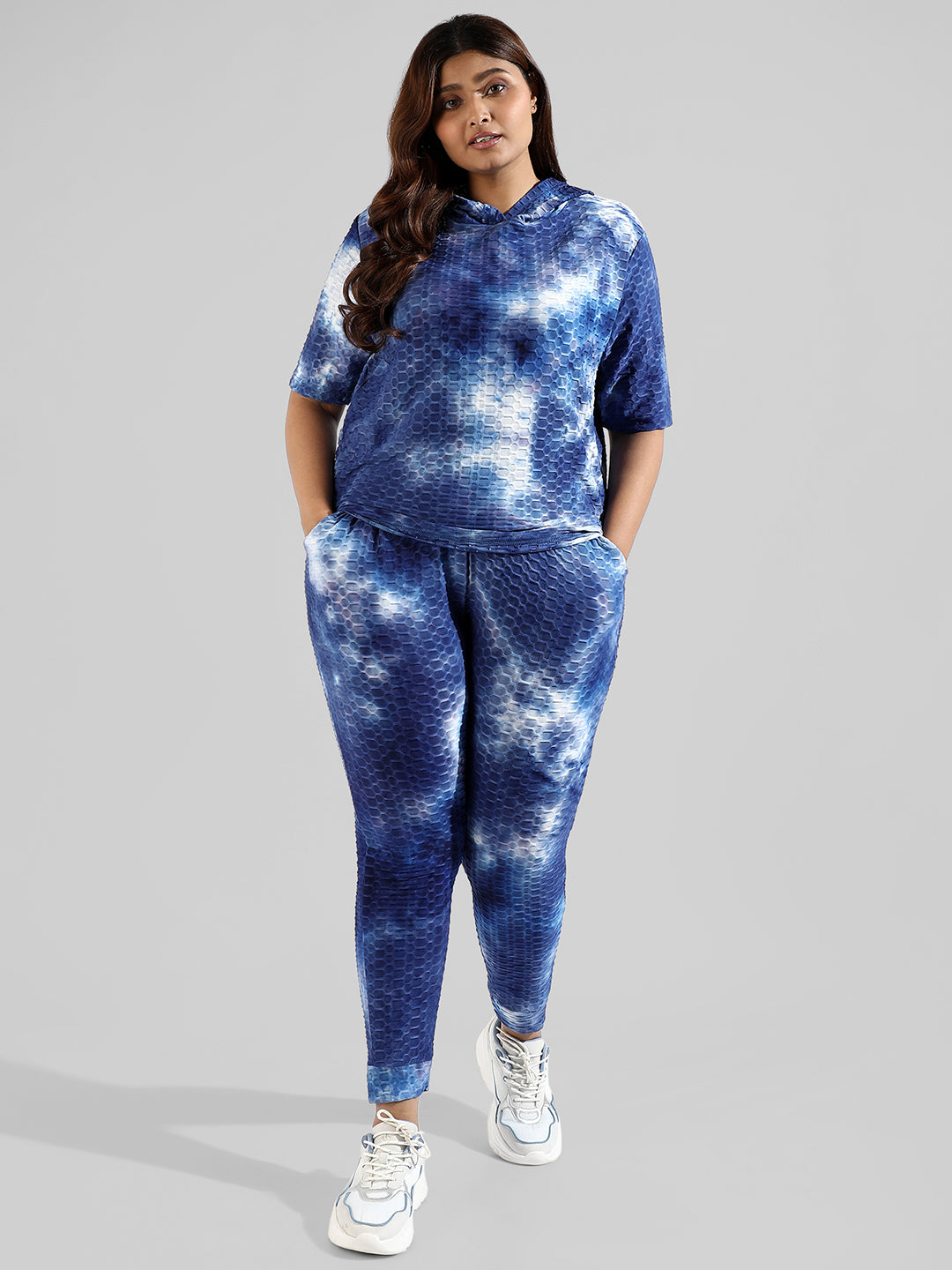 Tye-Dye Stylish Hooded Co-Ords Set