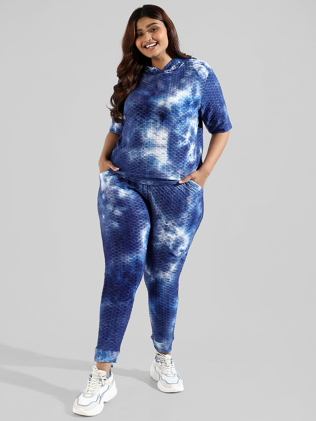 Tye-Dye Stylish Hooded Co-Ords Set