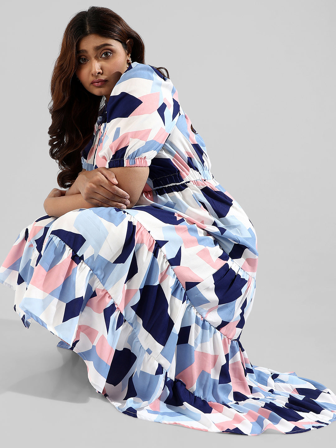 Ifp - Graphic Design Stylish Casual Dress -