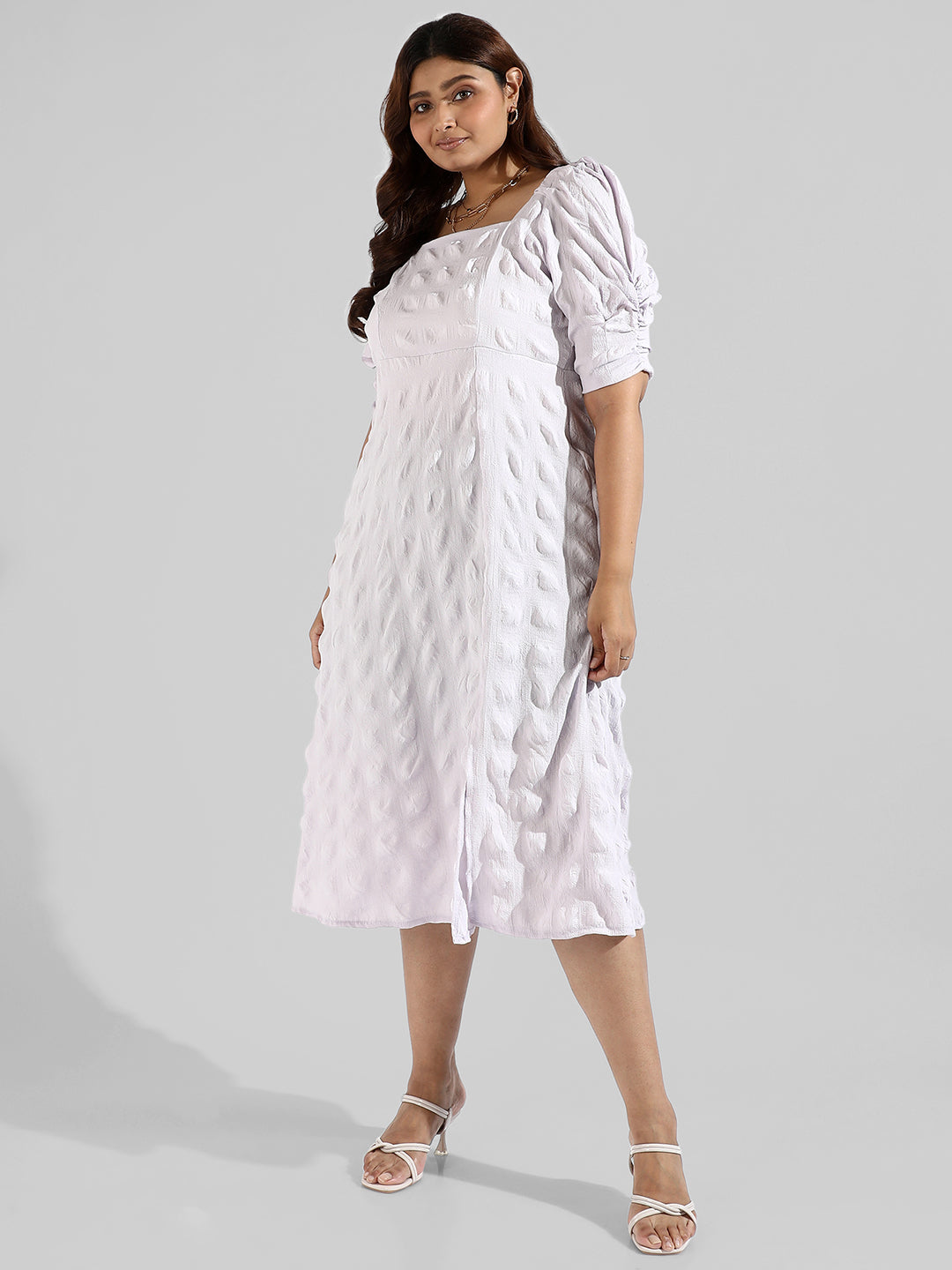 Solid Side Cut Design Stylish Casual Dresses