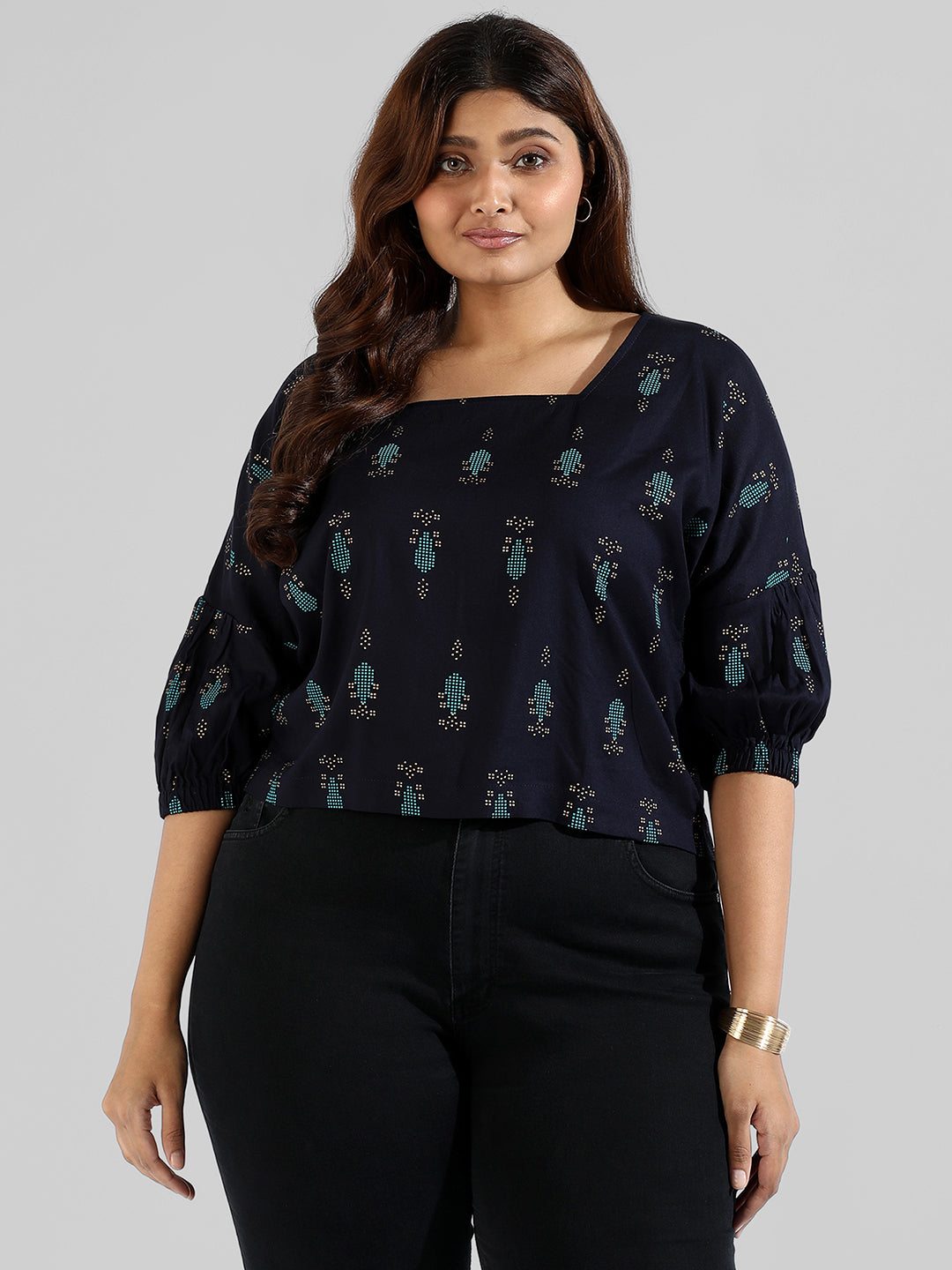 Floral Design Stylish Casual Tops