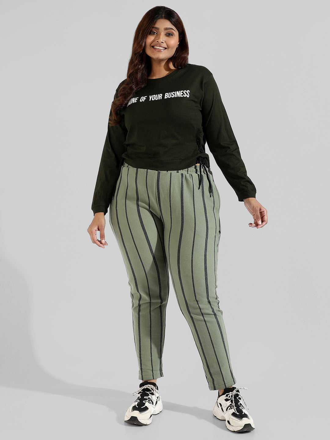 Printed Stylish Long Sleeve Round Neck Top