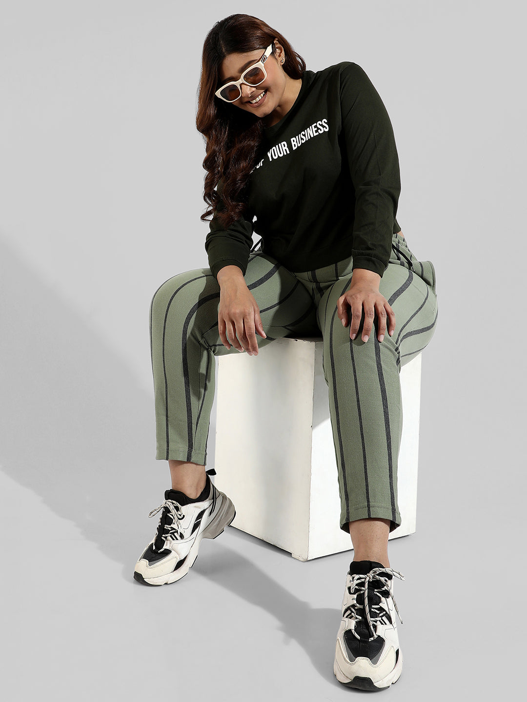 Printed Stylish Long Sleeve Round Neck Top